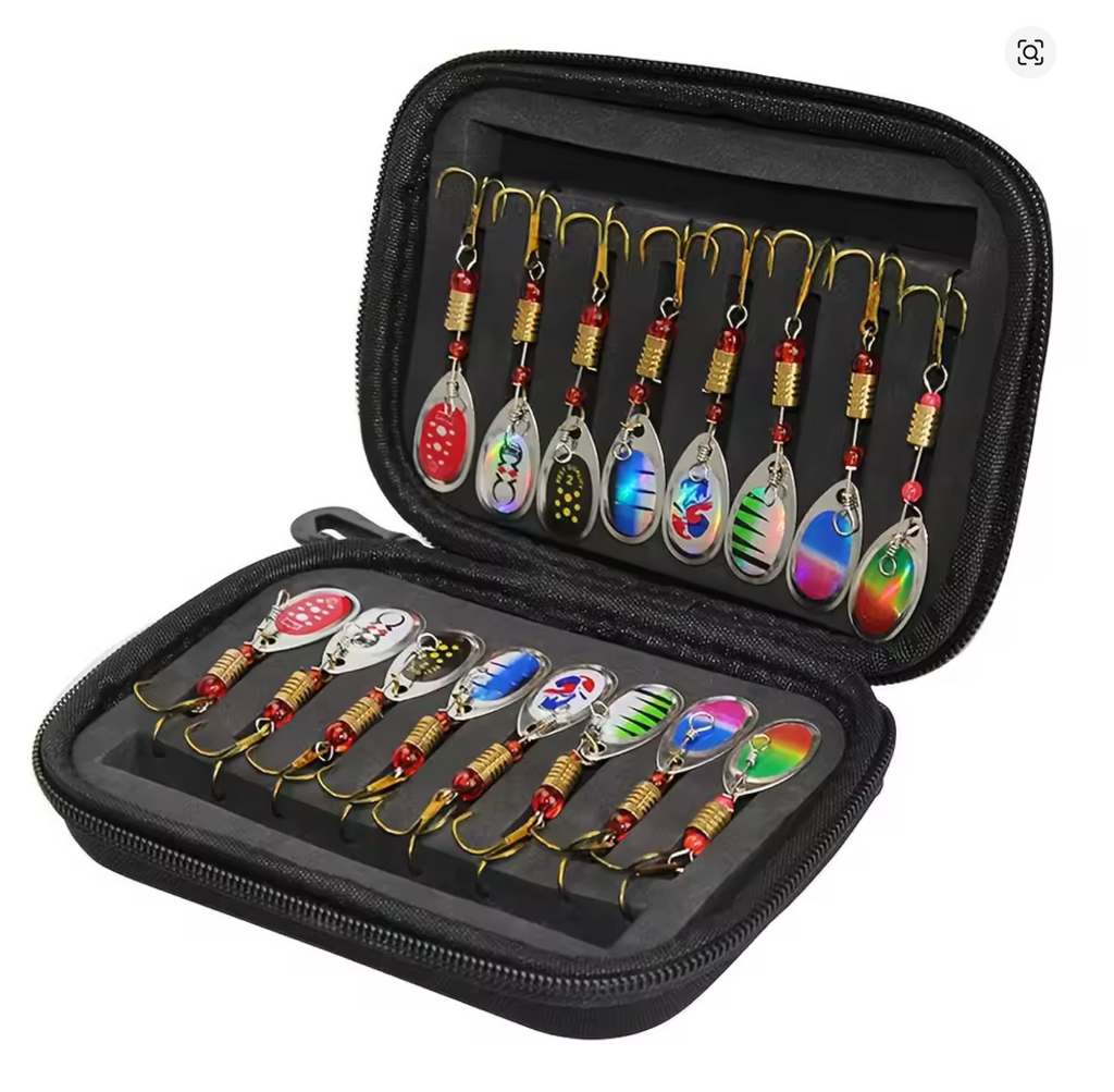 Kit De Spinners O Cucharillas Señuelos De Pesca Giratorios