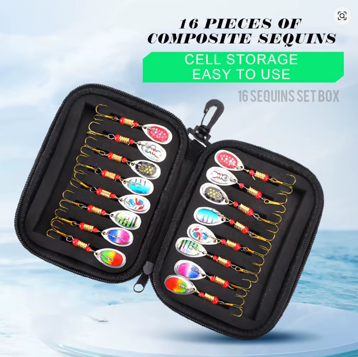 Kit De Spinners O Cucharillas Señuelos De Pesca Giratorios