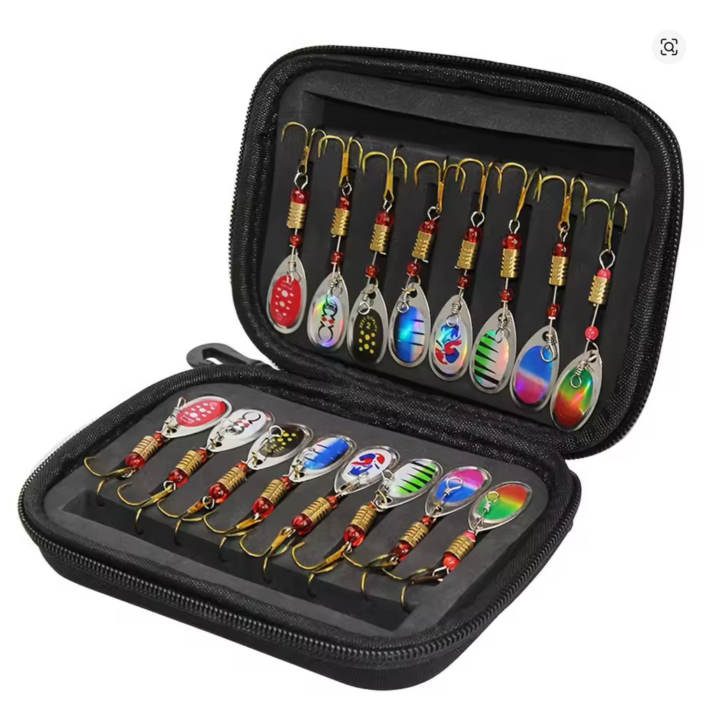 Kit De Spinners O Cucharillas Señuelos De Pesca Giratorios