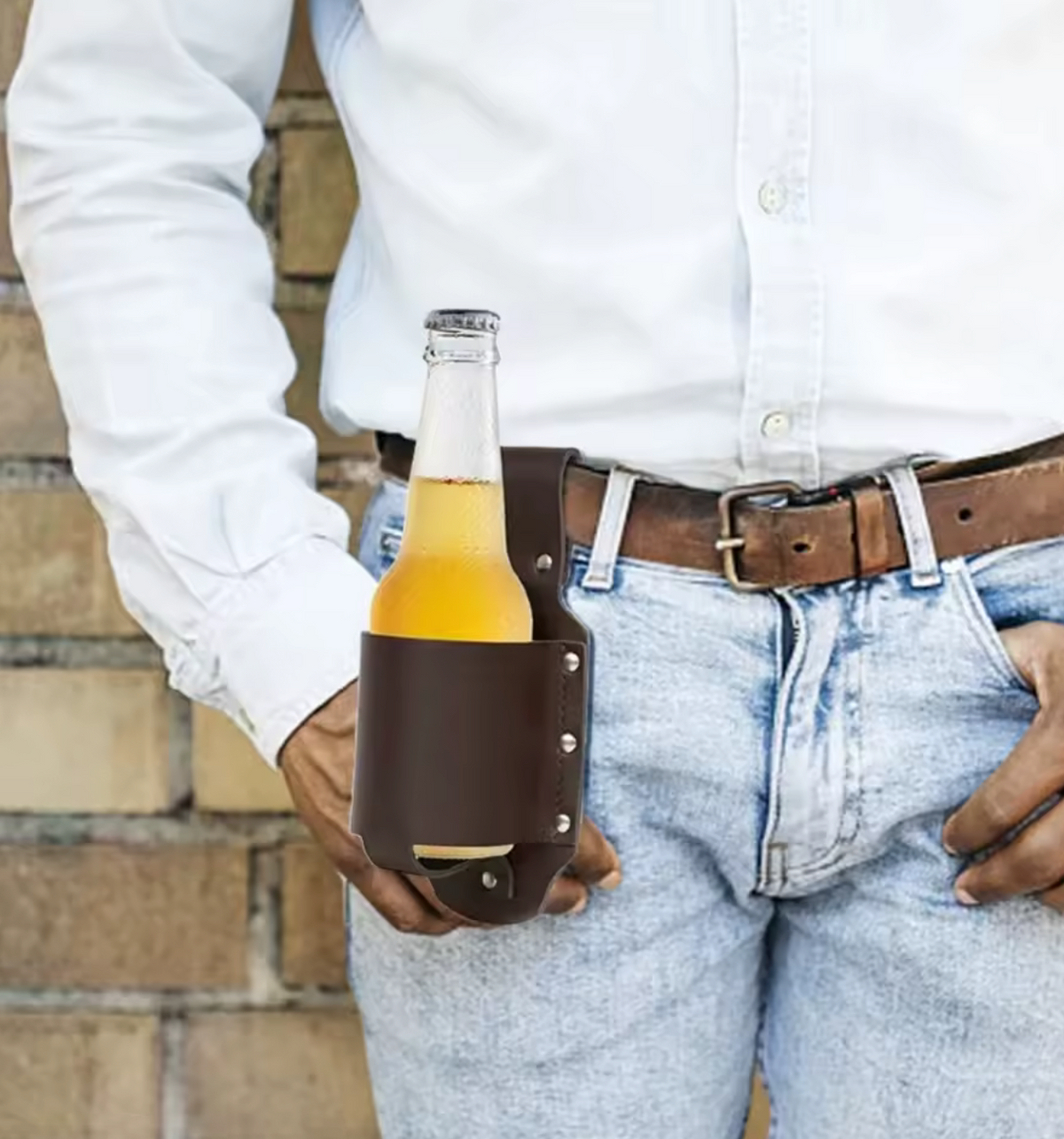 Porta Cerveza Funda Accesorio De Cinturón